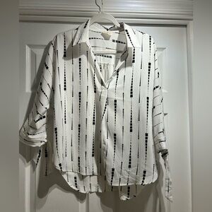 Stylish Black and White Women's Top